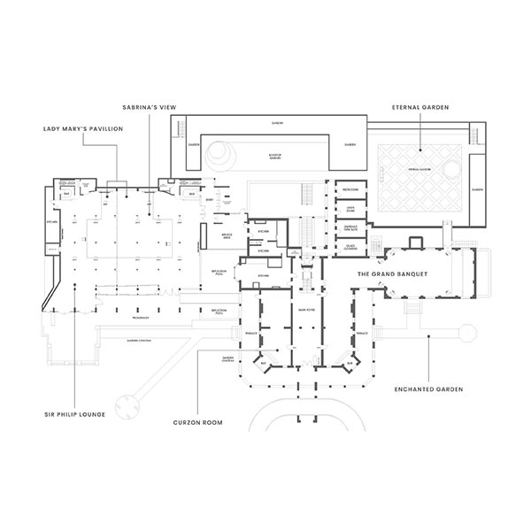 curzon hall ground level floor plan