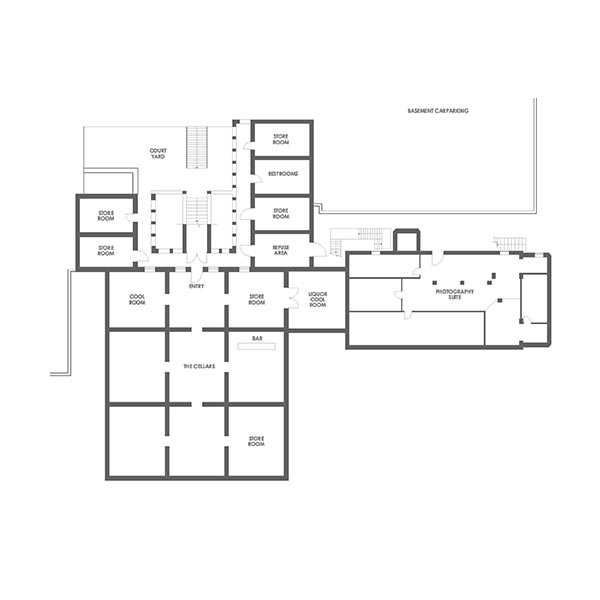 curzon hall lower ground level floor plan